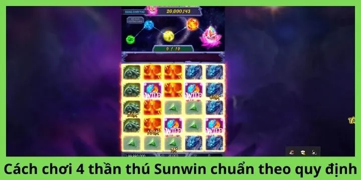 Cách chơi 4 thần thú Sunwin chuẩn theo quy định