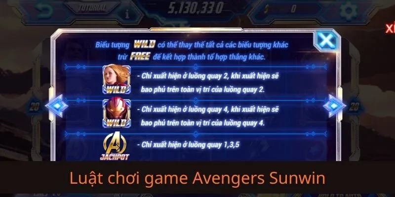 Chi tiết về quy tắc đổi thưởng trong Avengers Sunwin