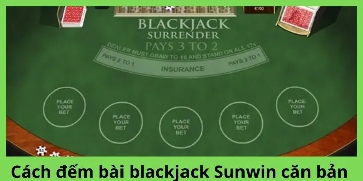 Cách đếm bài blackjack Sunwin căn bản