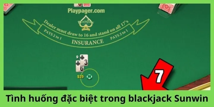 Tình huống đặc biệt trong blackjack Sunwin