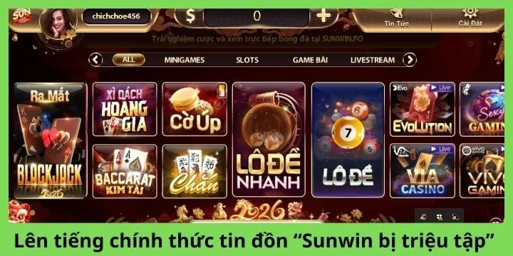 Lên tiếng chính thức tin đồn “Sunwin bị triệu tập” 