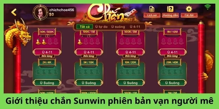 Chắn Sunwin thu hút game thủ bởi quy tắc độc lạ, hấp dẫn
