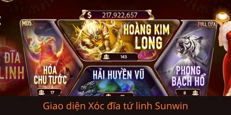 Tổng quan về Xóc đĩa tứ linh Sunwin