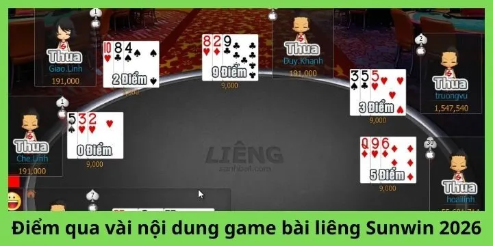 Đánh bài liêng Sunwin khiến bao người mê