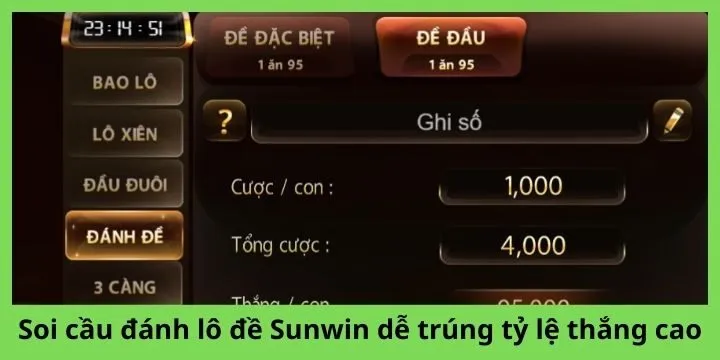 Soi cầu đánh lô đề Sunwin dễ trúng nhất 2026