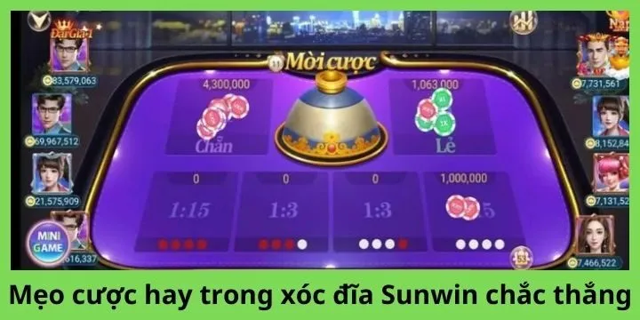 Chơi đâu thắng đó với mẹo cược game xóc đĩa Sunwin 